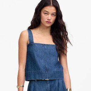 [NWT] Madewell Denim Square Neck Tank Top